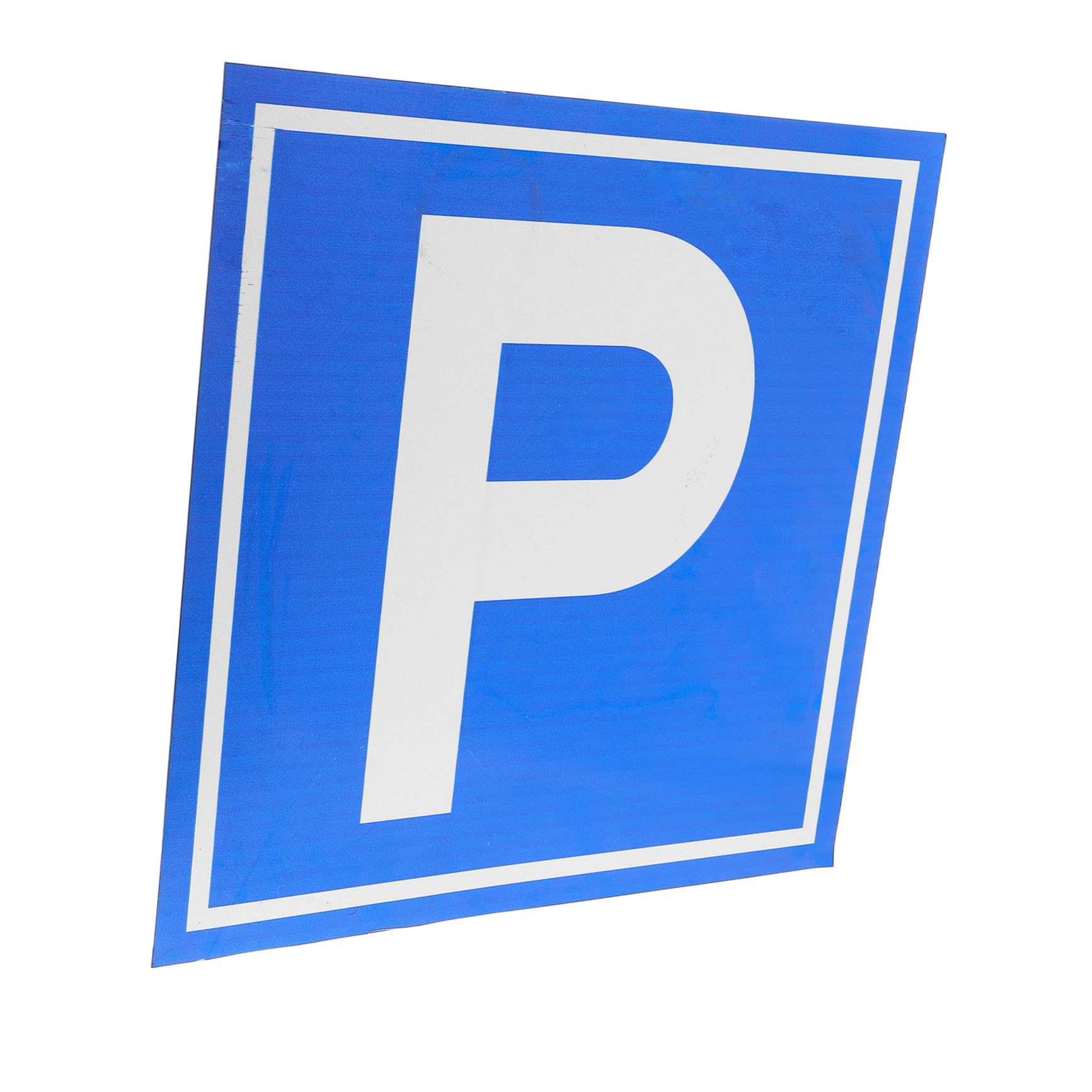 ABOOFAN Cartello Segnale Parcheggio Simbolo P in Lega di Alluminio Blu, Visibilità Elevata per Parcheggi e Luoghi Segnaletica Chiara