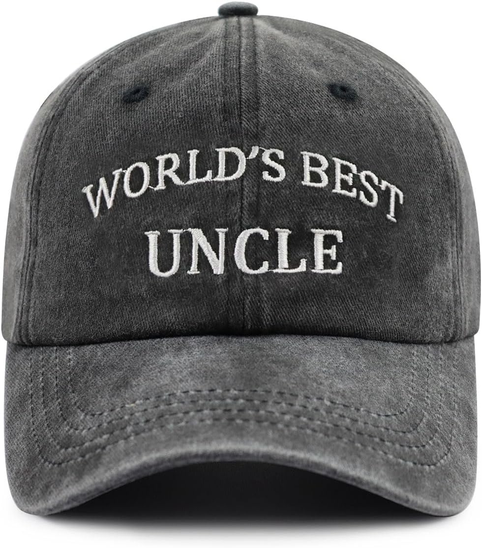 World's Best Paw Paw Papa Uncle Hat for Grandpa Dad Men, Funny Adjustable Cotton Embroidered Grandfather Father Baseball Cap