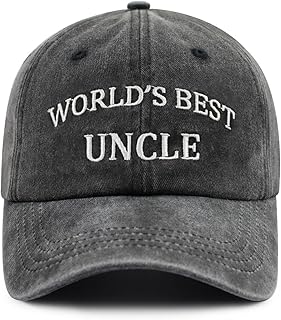 World's Best Paw Paw Papa Uncle Hat for Grandpa Dad Men, Funny Adjustable Cotton Embroidered Grandfather Father Baseball Cap