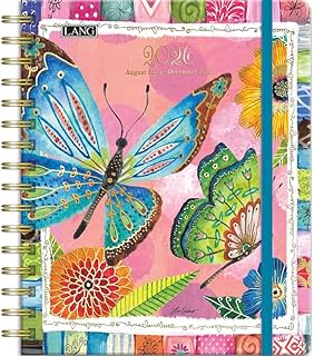 Lang Companies, Happy Life Deluxe 2026 Planner, 6.5'' X 9'', Weekly Calendar with Stapled Binding