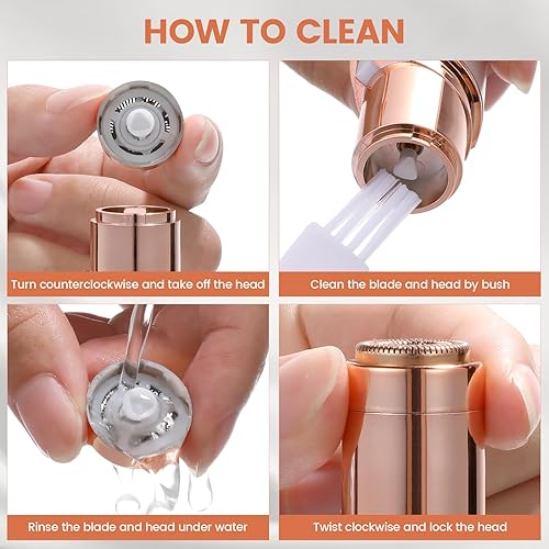 Miniatura 7 de Depilación facial para mujeres, dispositivo, removedor de cara de mujer, acabado táctil, labios superiores, barbilla y mejillas, recargable por USB