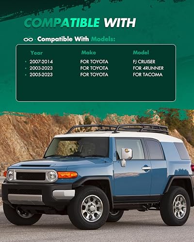 Miniatura 4 de SCITOO Elevadores de 2.5 pulgadas Kit de elevación de nivelación delantera de 2.5 pulgadas para Toyota 2003-2018 Espaciador de puntal de elevación