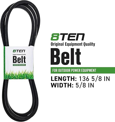 Miniatura 5 de 8TEN Kit de reconstrucción de cubierta para Exmark 48 pulgadas Lazer Z HP Cortacéspedes de giro cero correa de husillo