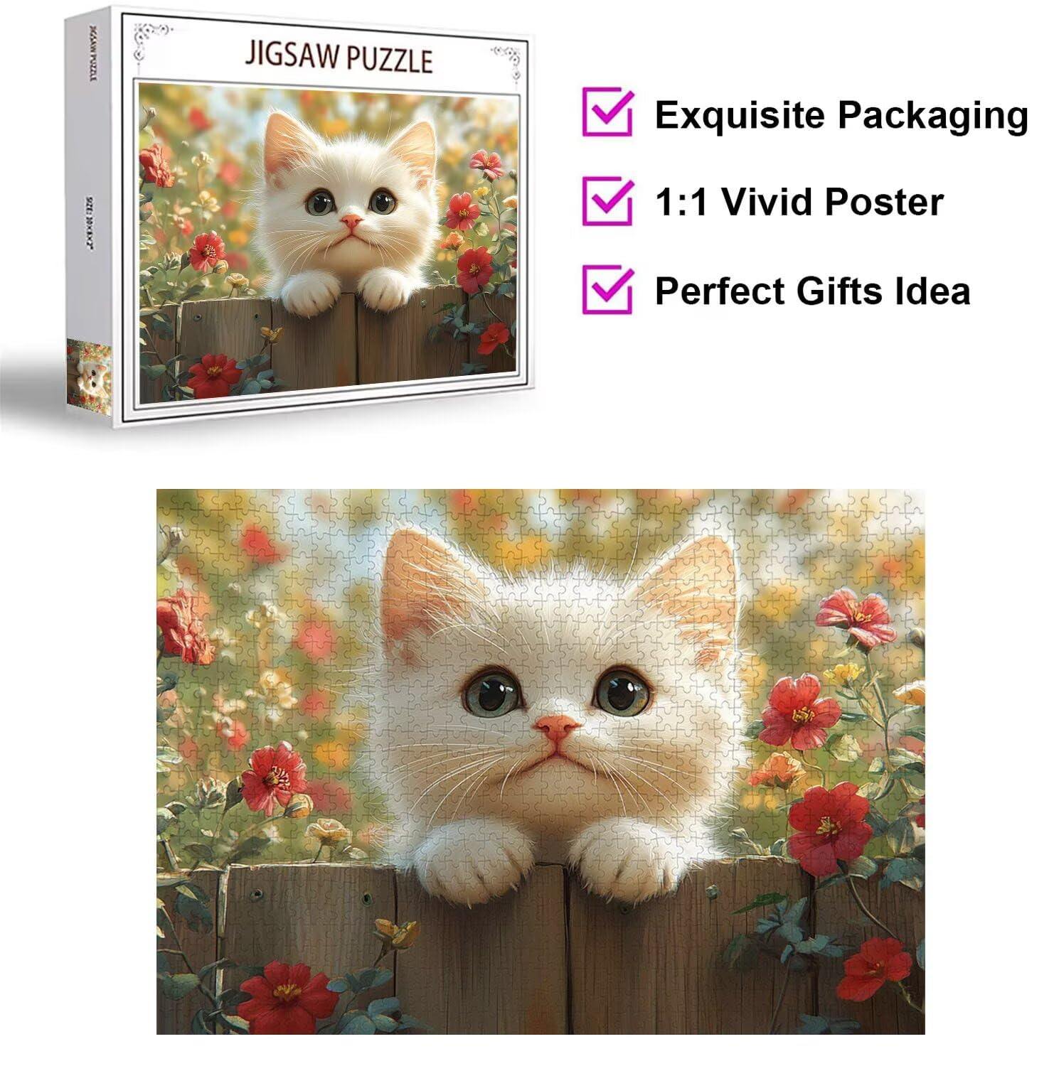 Puzzle 4000 Teile Katzen Herausforderndes Klassische Puzzles, n-497