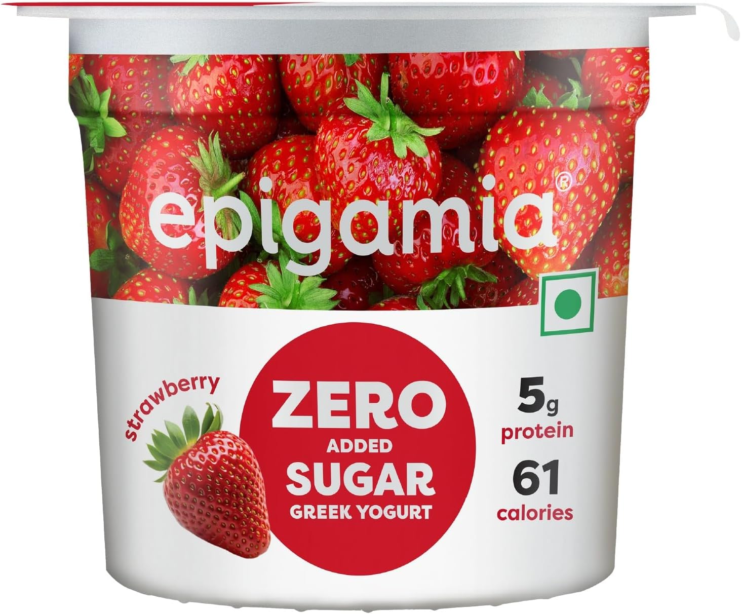 Greek Yogurt Strawberry - No Added Sugar, 85 g