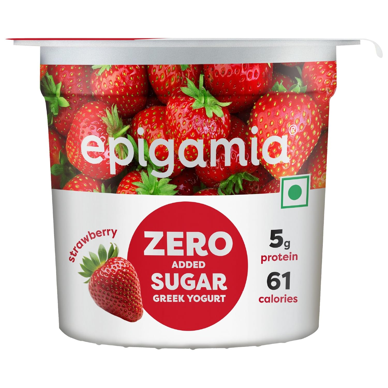 Epigamia Greek Yogurt Mixed Berries- No Added Sugar, 85 g
