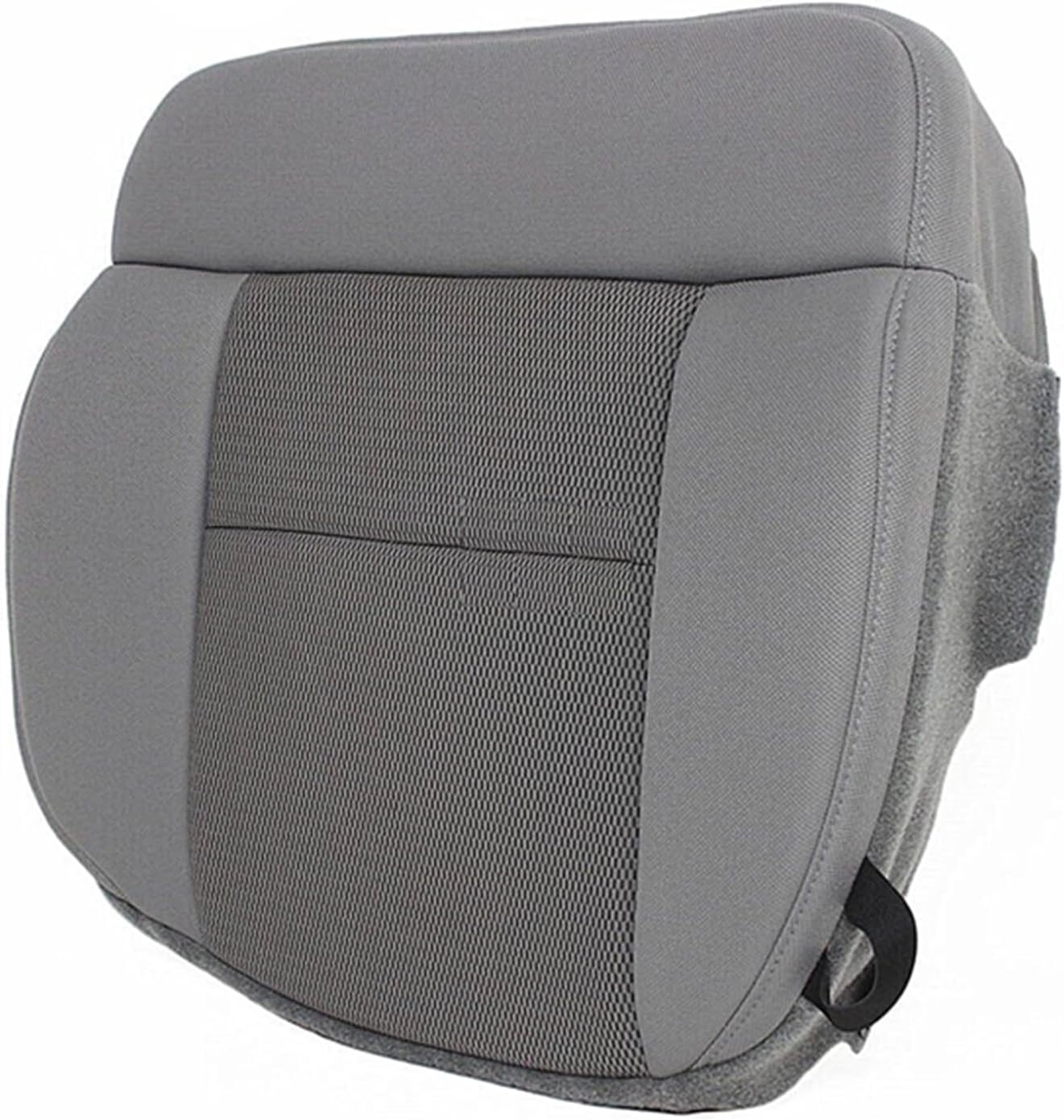 NLQR Front Driver Side Bottom Replacement Perforated Cloth Seat Cover Flint Gray #PE or NE Compatible with Ford F150 XLT F150 STX F150 FX4 2004 2005 2006 2007 2008