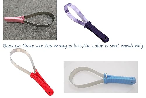 Miniatura 9 de Rascador de cepillo de caballo de acero inoxidable para perros (un bucle)