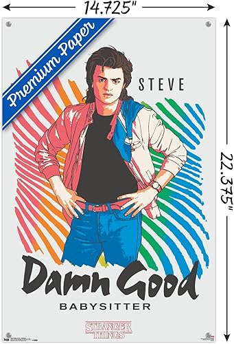 Miniatura 3 de Netflix Stranger Things Season 2 - Póster de pared de niñera con alfileres