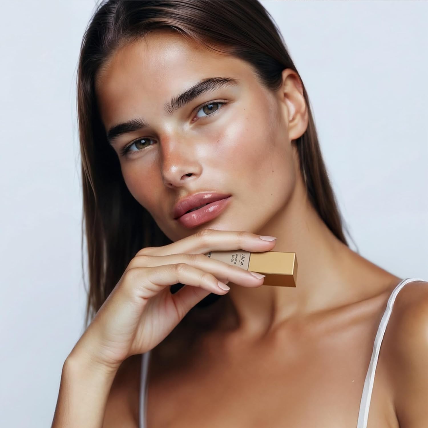 Ahava Glossing Lip Oil 6ml – Hydrating & Nourishing Lip Treatment with Dead Sea Minerals, Jojoba Oil & Date Extract – Protects Against Dryness & Delivers Glossy, Non-Sticky Finish