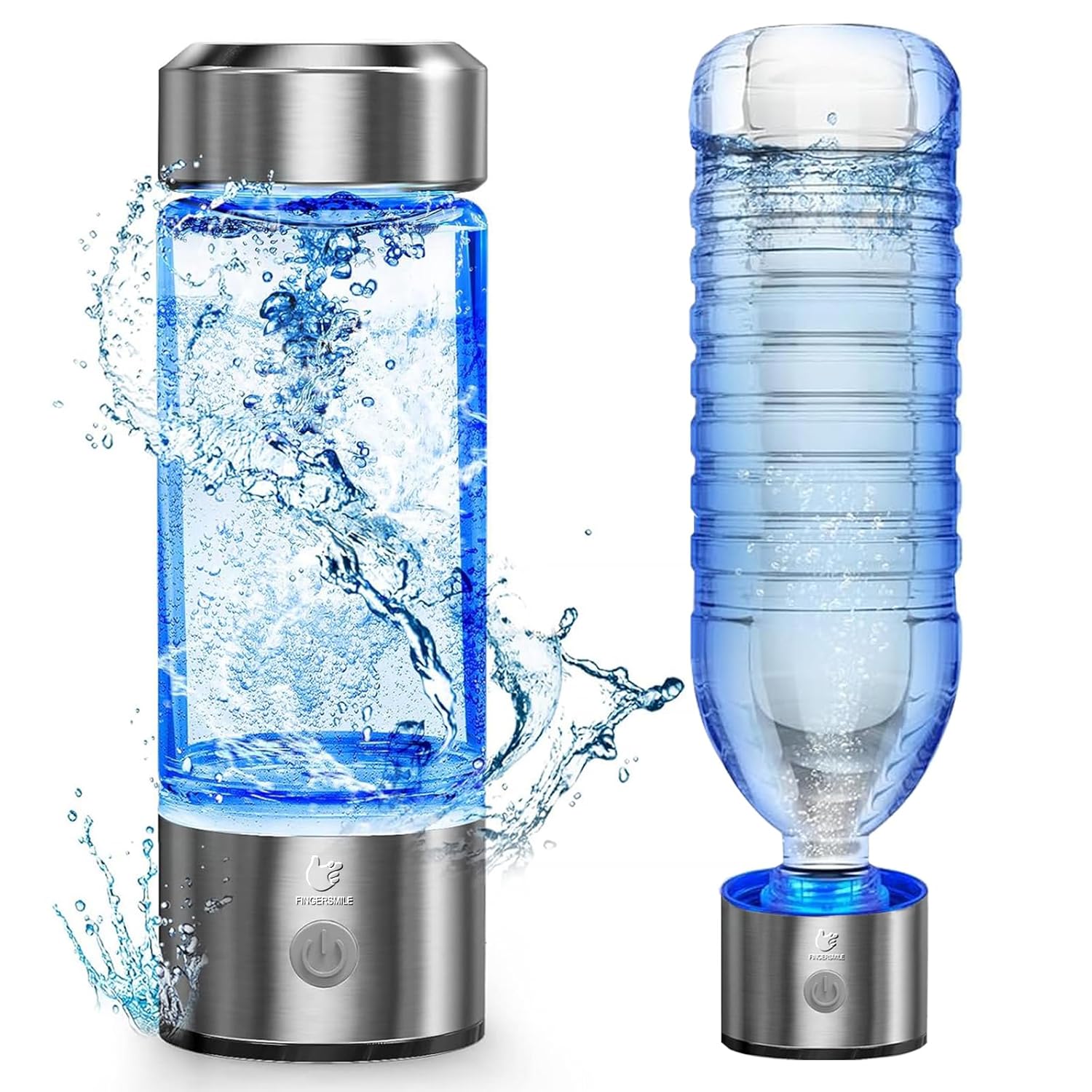 2026 Upgrade Hydrogen Water Generator Bottle, SPE & PEM Technology, 14OZ Portable Rechargeable Hydrogen Water Ionizer Machine, for Home Office Gift Travel Fitness Daily Drinking
