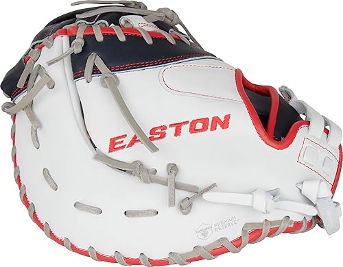 Vista 36 de Easton Guantes de sóftbol de lanzamiento rápido de la colección profesional Tamaños 11.5" - 13" Múltiples estilos Tela tejida dividida