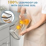 Shazo 4 Pack 2.8L Airtight Food Storage Containers with Lids – Spaghetti & Pasta Containers for Pantry Organization, BPA Free Kitchen Canisters for Cereal, Flour, Sugar, Rice & Dry Food Storage