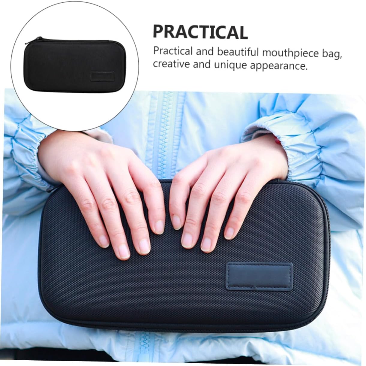 Shockproof Saxophone Pouch Durable Storage Bag for Alto Soprano Instruments Protective Oxford Cloth Design with Soft Inner Lining Musicians