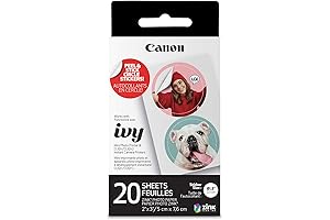 IVY ZINK Pre-Cut Circle Sticker Paper, 20 Sheets
