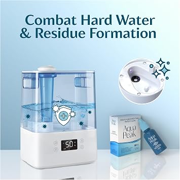 [2-Pack] Humidifier Drops for a Clean Tank - 400+ Uses - Food Grade Humidifier Cleaner - Slows Residue Accumulation and Scaling - Made in USA - Humidifier Water Treatment Cleaning Solution
