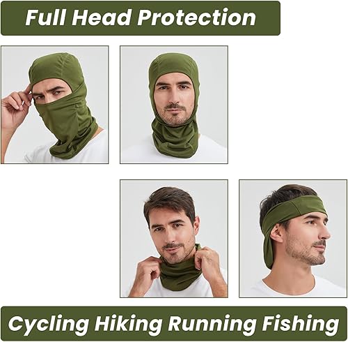 Miniatura 4 de TopTie Pasamontañas transpirable, pasamontañas de cobertura completa de enfriamiento de malla para hombres y mujeres, ciclismo, motocicleta, casco