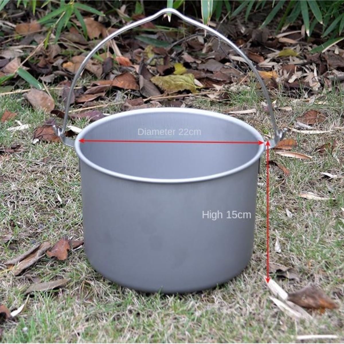 Camping Kitchen Utensil Outdoor Camp Camping Campaign Cooking Pot Cooking Pot Wild Pickhole Non -Sticky Pot Flat Pot for Outdoor Cooking