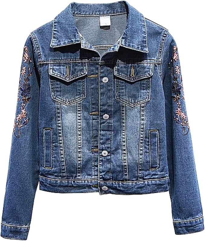 Amazon レディース刺繍gジャン 長袖 デニムジャケット ジーンズ ショット丈 スリンムー 着痩せ 羽織 春秋 コート ジャケット 通販 Amazon レディース刺繍gジャン 長袖 デニムジャケット ジーンズ ショット丈 スリンムー 着痩せ 羽織 春秋 コート ジャケット 通販