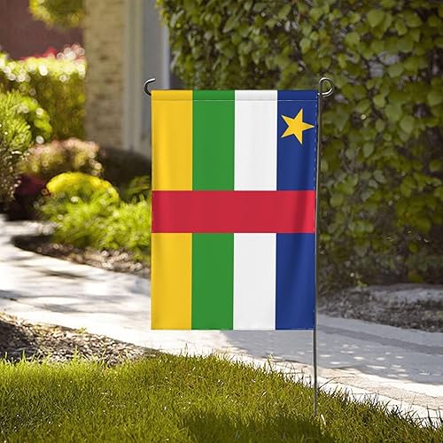 Miniatura 2 de LIFANGMI Flag of the Central African Republic Garden Flag 12.5"x18" Inch Double Sided Garden Flags Home Lawn Outdoor Decor Flags Party Banner