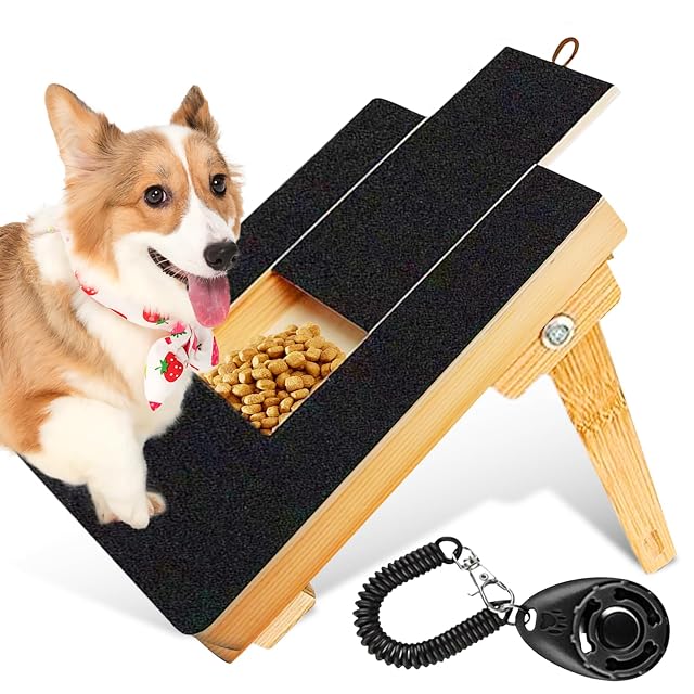 LEKEFETO Amoladora de garras multifuncional para perros: almohadilla para rascar uñas para perros con caja…