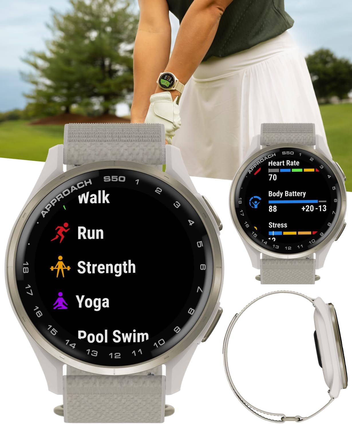 Wearable4U Garmin Approach S50 Golf GPS Smartwatch Liberia Ubuy