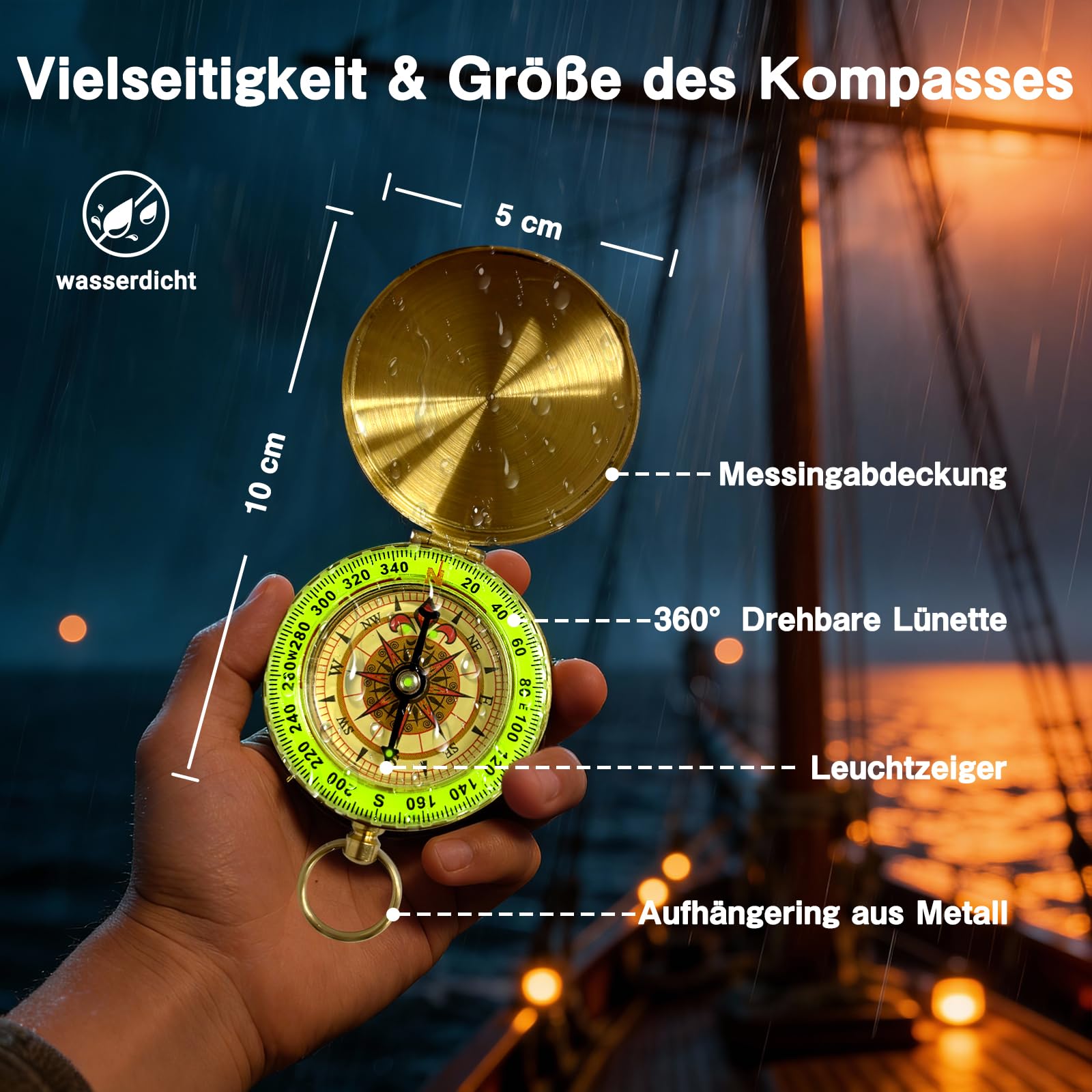 Retro Pirat Teleskop Monokular mit Schatzkarte 25x30 Zoomable Vintage Kapitän Jack Spyglass BAK-4 Linse Fernrohr Kinder Faltbar Tragbar Pocket Monokular für Outdoor Camping