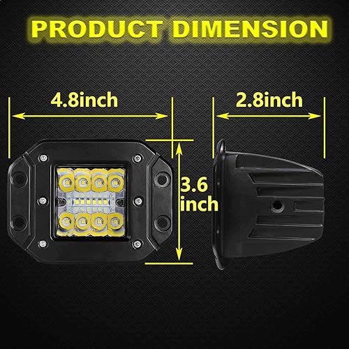 Miniatura 6 de Moso LED 5 pulgadas 80 W luz LED empotrada LED luz de conducción Spot inundación Combo luz niebla luz impermeable trabajo luz fuera de carretera