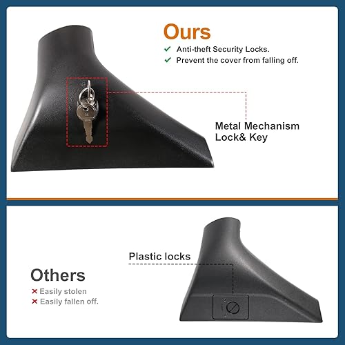 Miniatura 4 de Barras Transversales de Techo Bloqueables 260lb Compatibles con Nissan Rogue 2021-2026 (con Rieles de Techo Empotrados), Rieles de Techo de Aluminio