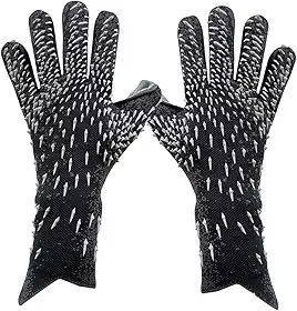 Luvas de goleiro de futebol KOCOME com aderência forte e suporte de dedo, tamanho 6/7/8/9/10