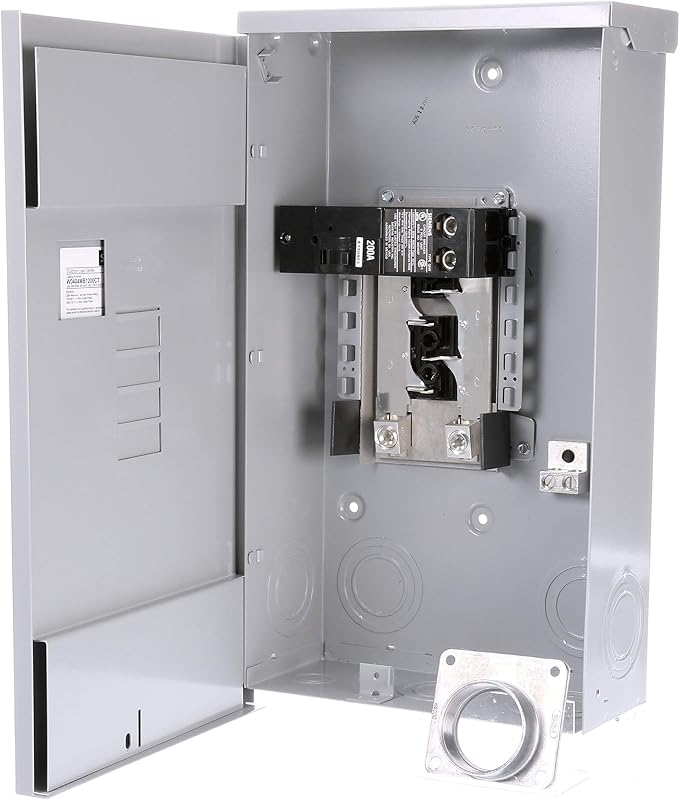 SIEMENS W0404MB1200CT 200 Amp Outdoor Trailer Panel, Gray