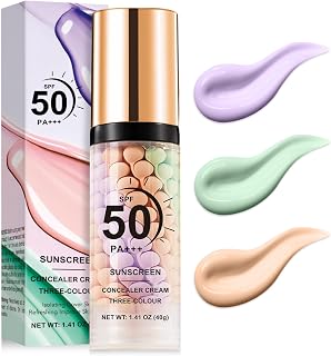 Scarman 3-in-1 Color Correcting Serum SPF 50 PA+++ Primer: Oil Control Moisturizing Face Primer Before Makeup
