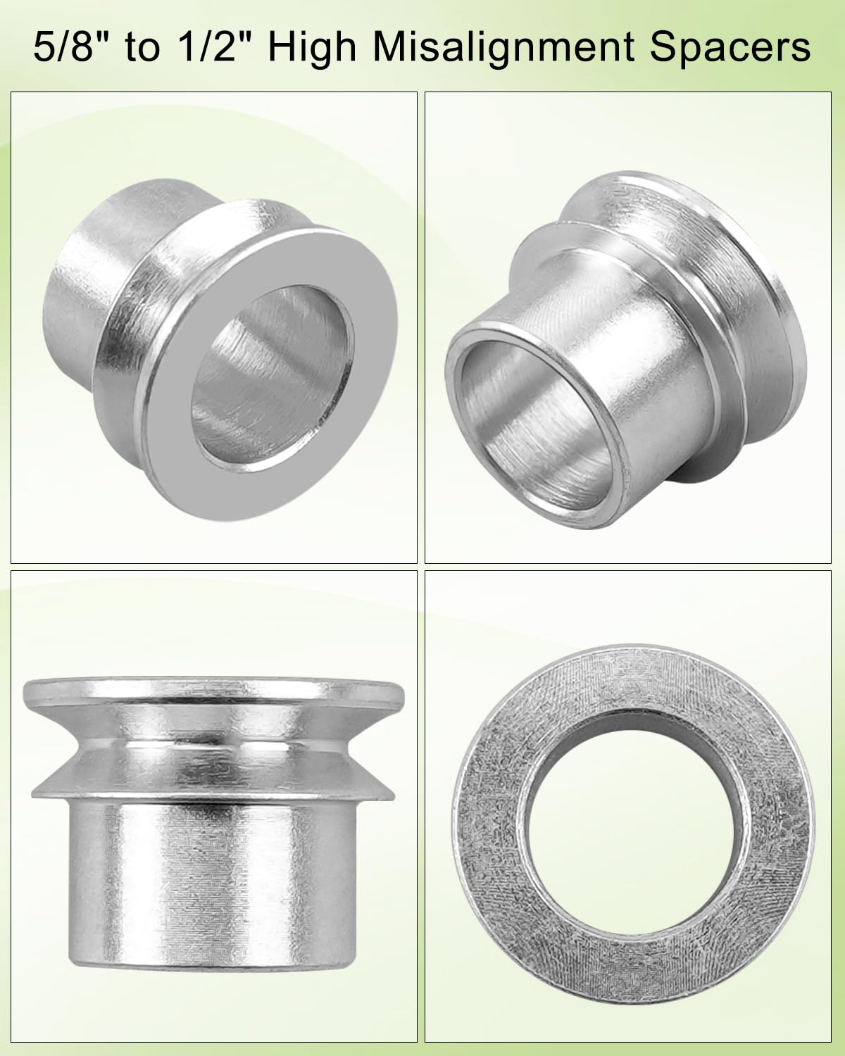 8 Pcs 5/8" to 1/2" High Misalignment Spacer Heims, Rod End Spacers, Ends Heim Joint