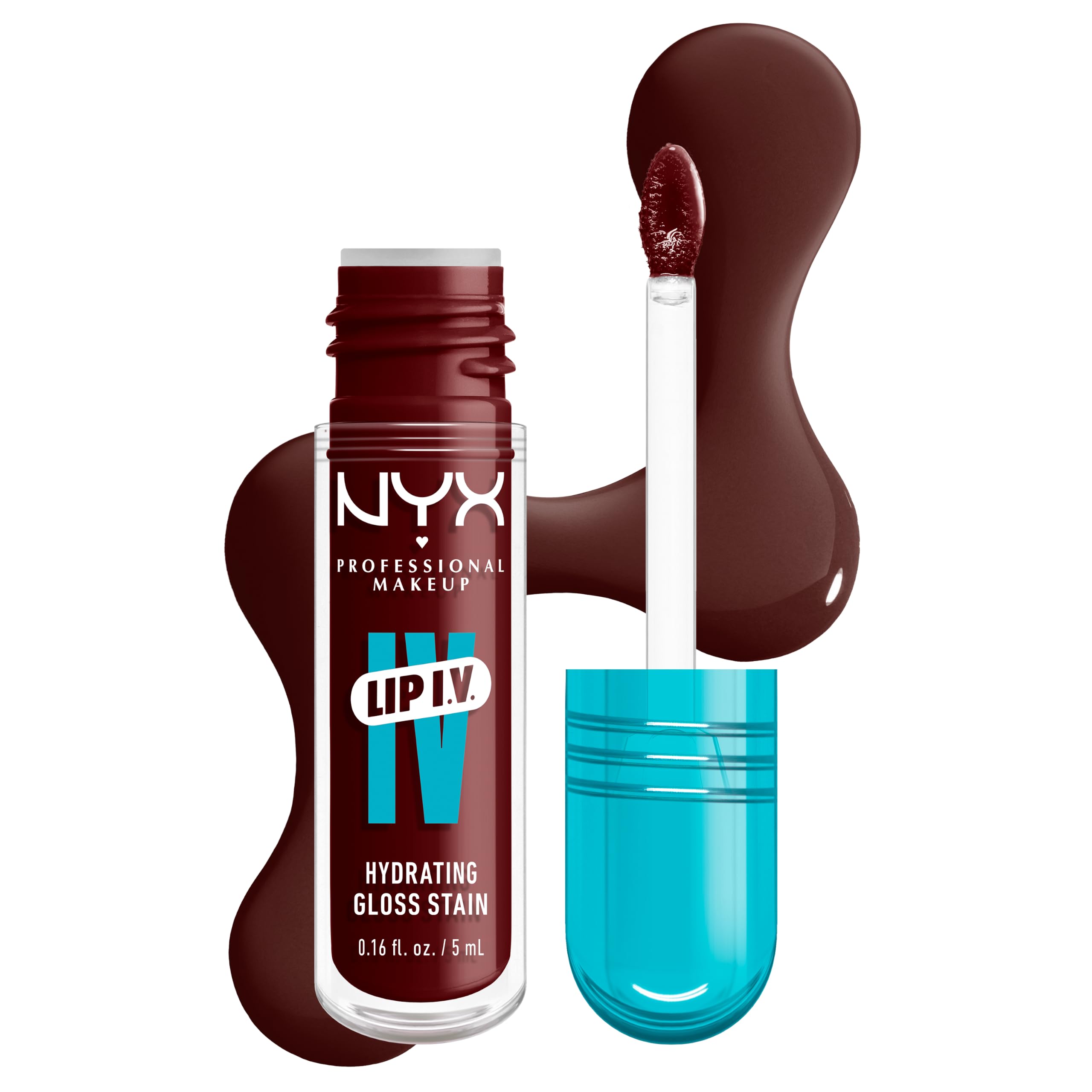 NYX Professional Makeup Lip Gloss Lip IV Lip Stain, Water Bout Wine