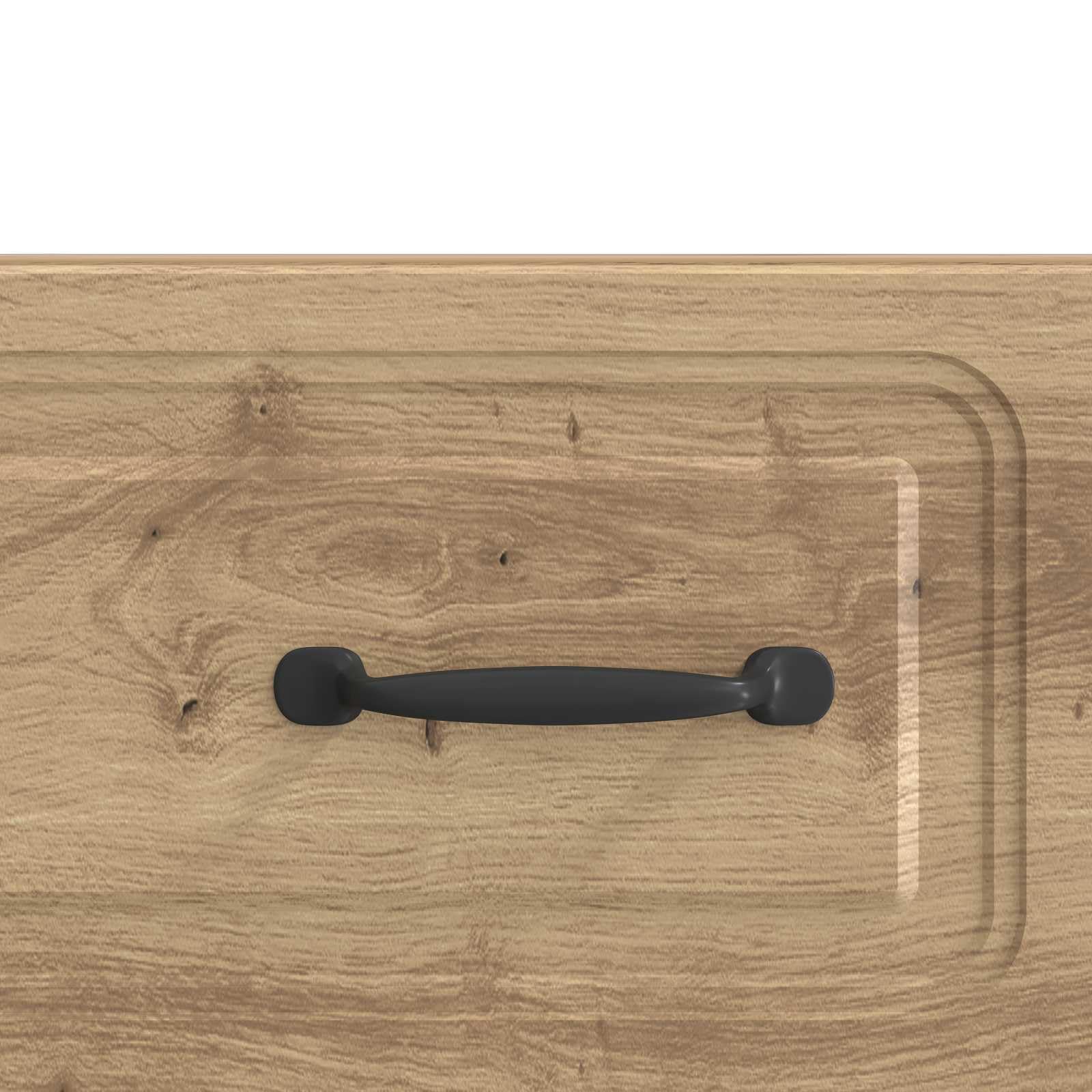 Hothingwell Szafka pod telewizor 147 x 34,5 x 27 cm dąb rzemieślniczy drewno inżynieryjne | Duża przestrzeń do przechowywania, wysuwane szuflady, nowoczesny design, łatwa pielęgnacja, do minimalistycznego salonu