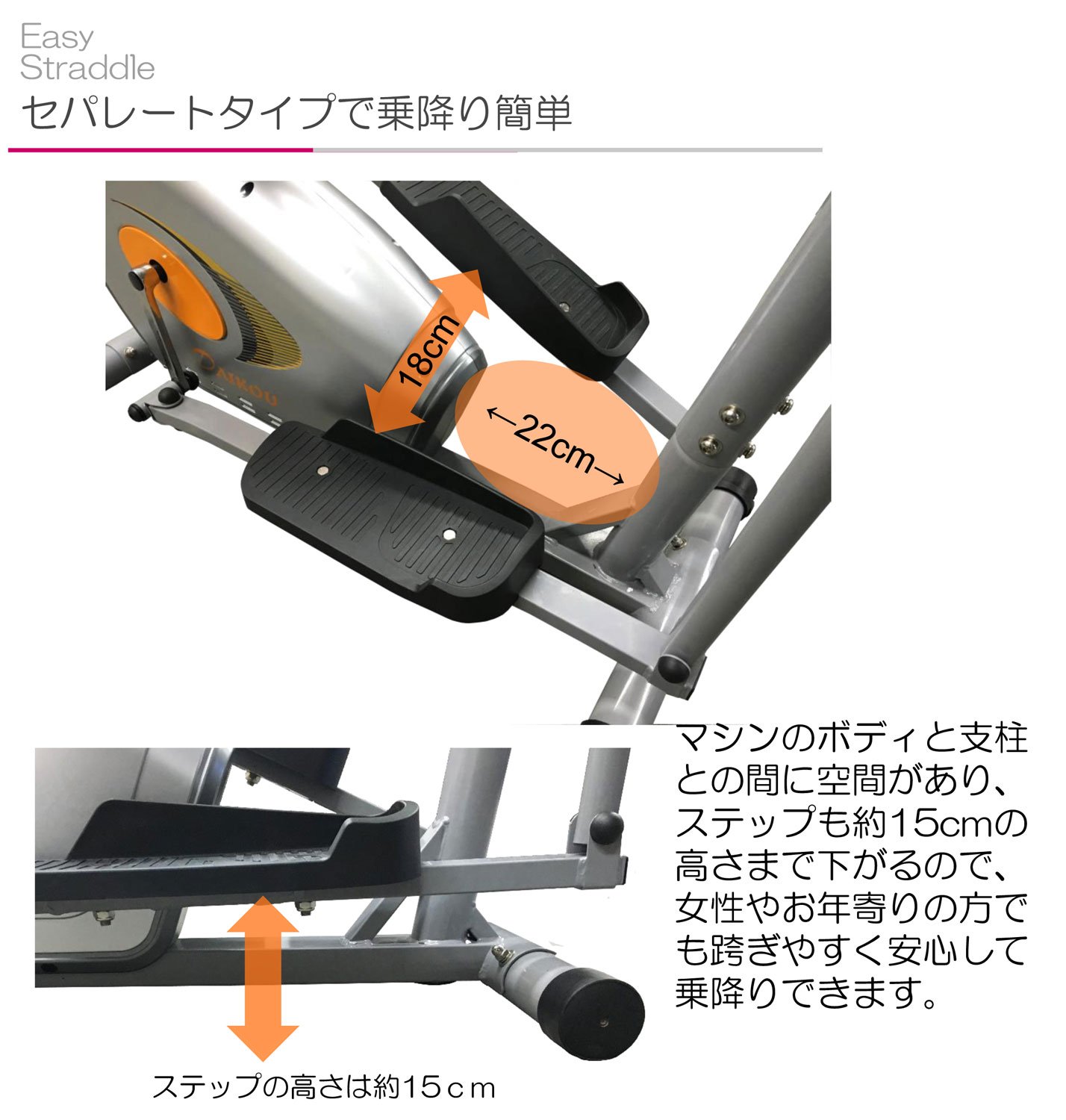 Amazon.co.jp: 大広 シート付 電動負荷式エリプティカルバイク DK 