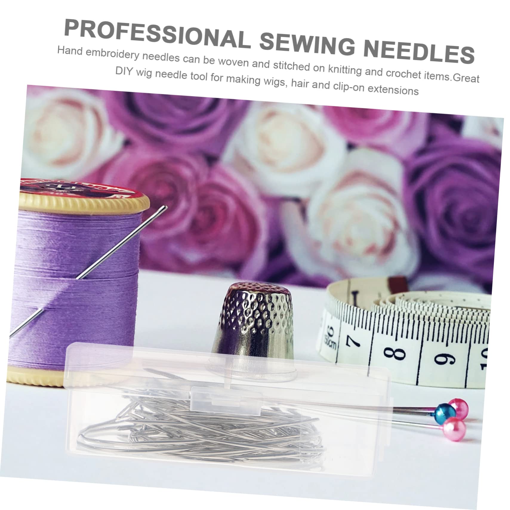 HOODANCOS Professional Sewing Needles Set C-Shaped for Heavy Duty 200 Pieces Multi-Function Upholstery Needles