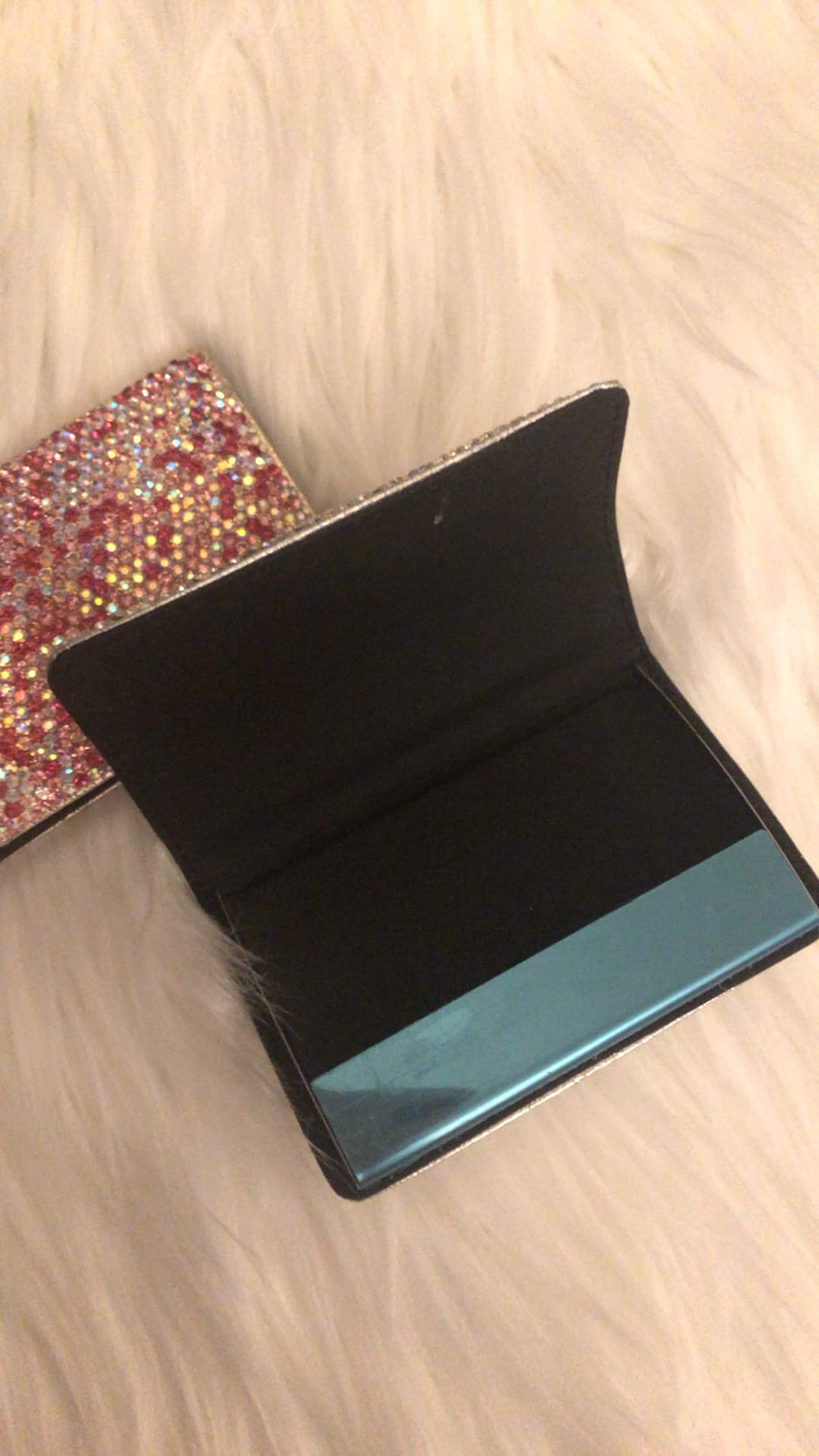 Amazon | TISHAA キラキララインストーンクリスタルポータブル名刺