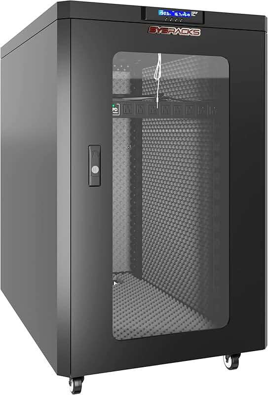 Mini 12u soundproof enclosure. Silent server. Gpu case. Rack cabinet. 4u серверы tower.