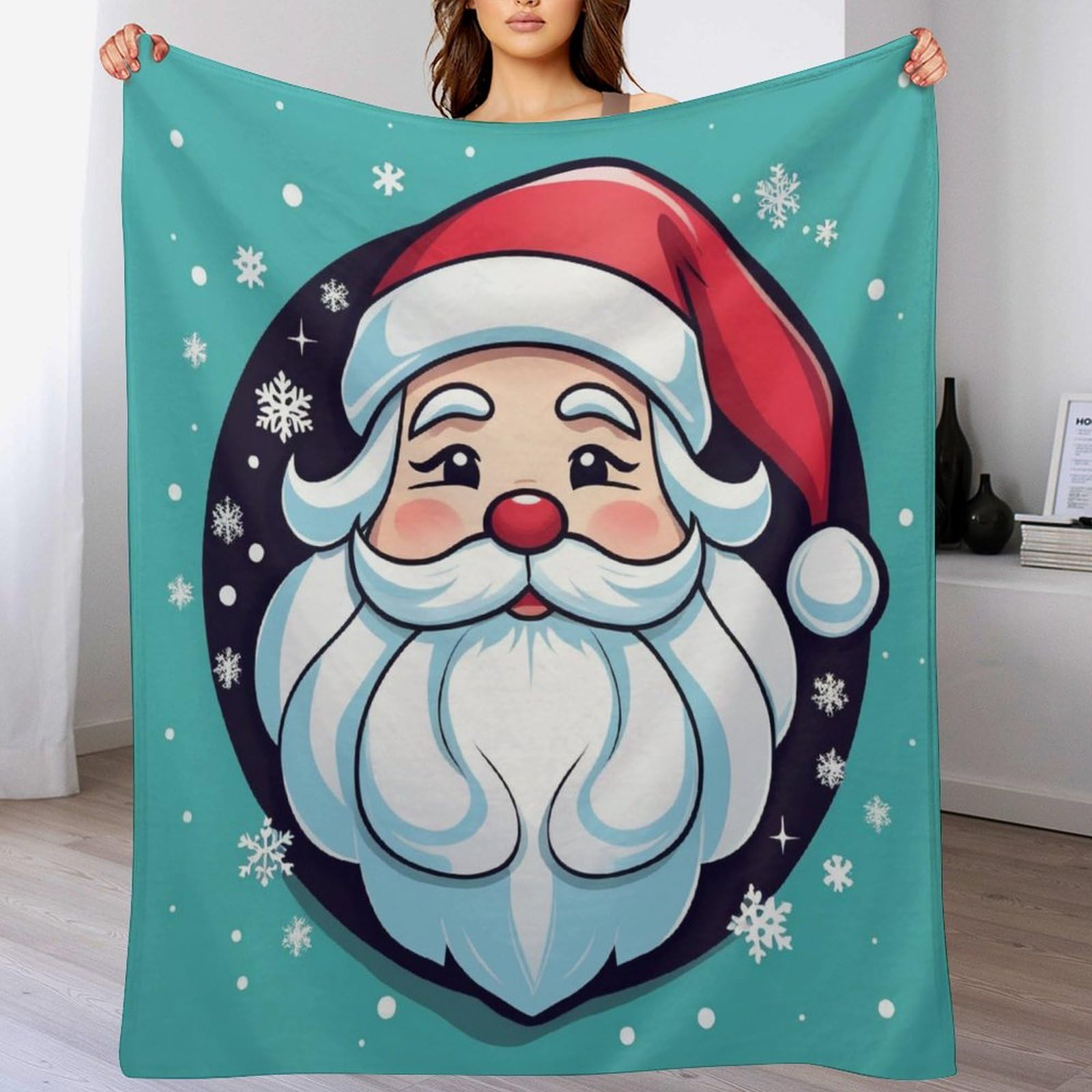 Couverture chaude et confortable en flannel douce de Noël 180x200cm