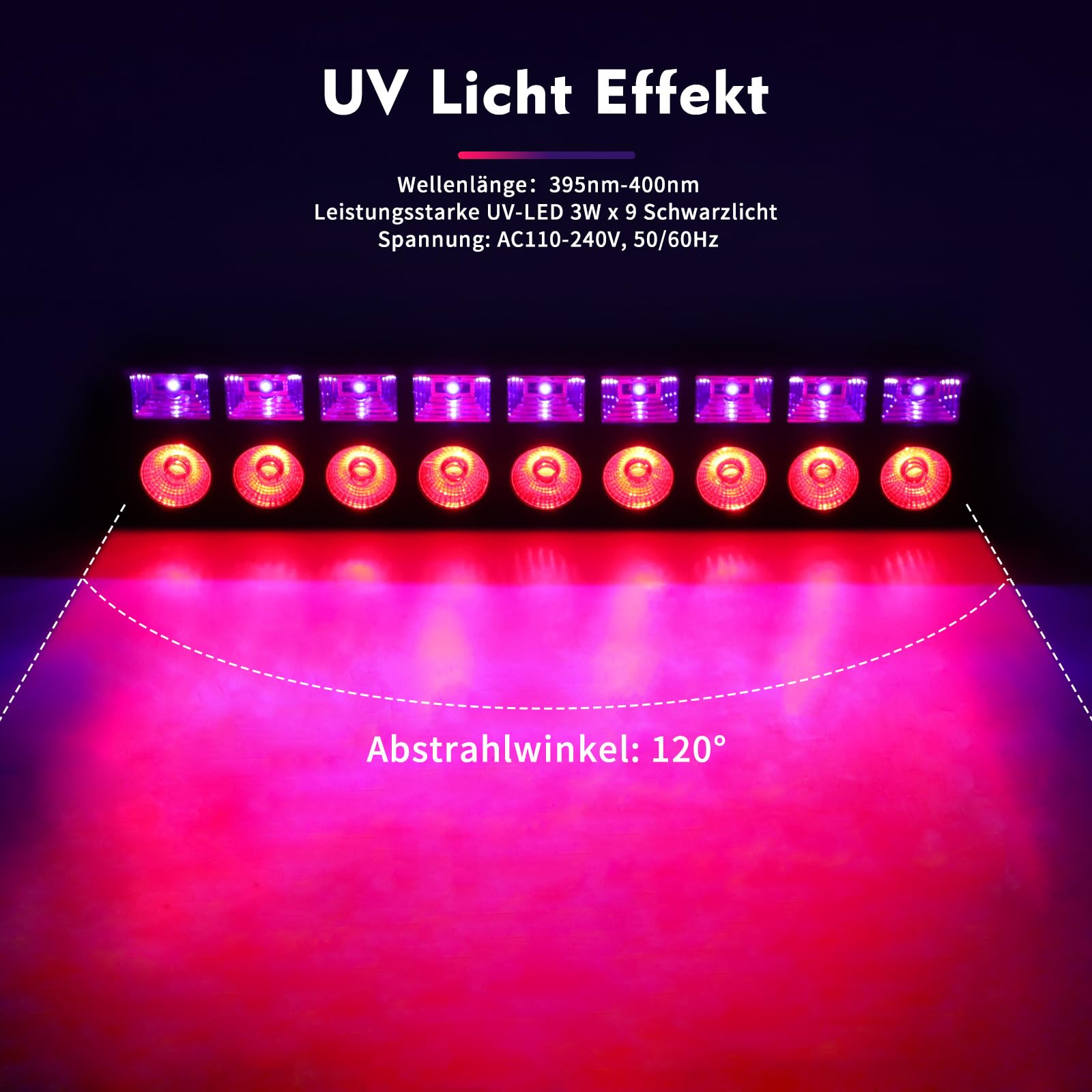 Luce da Parete a LED RGB, Barra di Luci a LED RGB, Dimmerazione Lineare 0-100% E Diverse modalità di Controllo, Lunga Durata E Facile Installazione, per Palcoscenici, Matrimoni E Sale