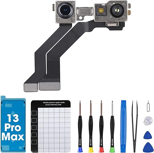 Para iPhone 13 Pro Max Frente Frente Cámara Reemplazo Nueva Cámara Frontal OEM 12MP Módulo de Lente Transmisor Receptor Luz Reparación Kit de