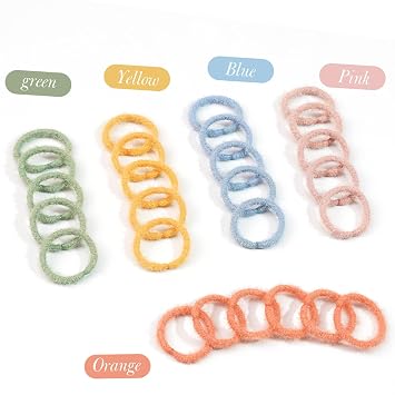 JOYOYO 300PCS Small Hair Ties,No Crease Durable Hair Ties, Baby Girl Elastic Hair Ponytail Holder Hair Accessories for Infants Toddlers Kids(Spring Color)