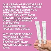 Vista 6 de NewLife Naturals Aplicadores de crema vaginal de plástico desechables Aplicador de inyector roscado higiénico presembrado Estrace Premarin Productos