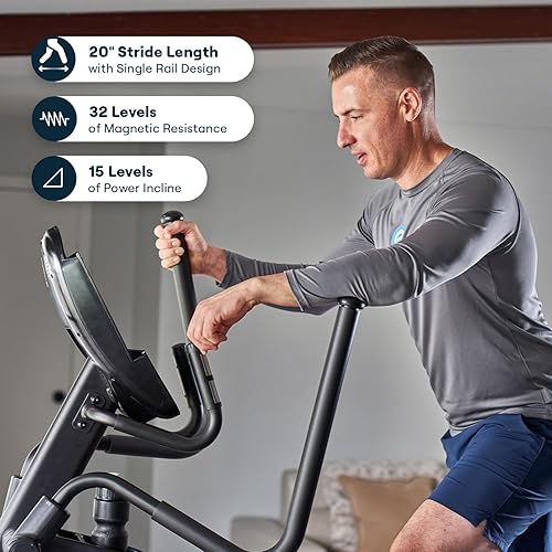 Miniatura 4 de Echelon Ellipse Series – Light Commercial-Grade Ellipticals for Full-Body, Low-Impact Cardio with 32 Resistance Levels, 15 Incline Levels, 20”