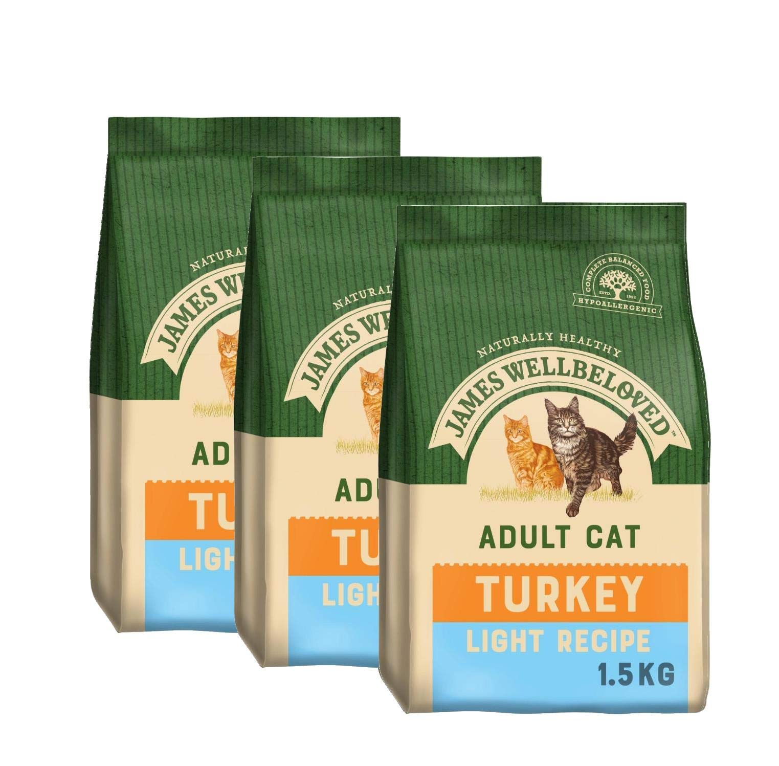 Adult Turkey & Rice Light Dry Cat Food