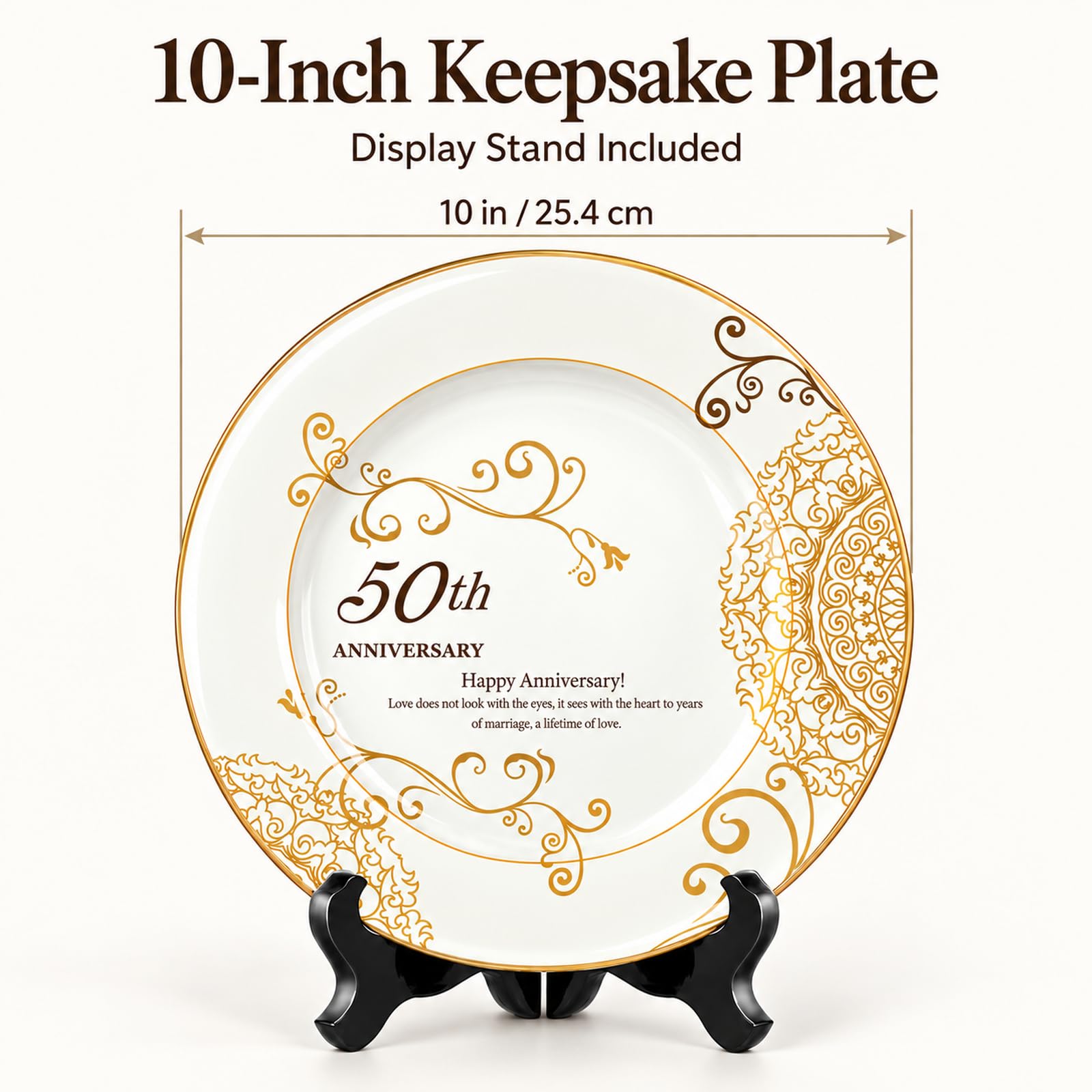 Anniversaryプレート Amazon.com: PuGez 50th Anniversary Wedding Gifts for Couple