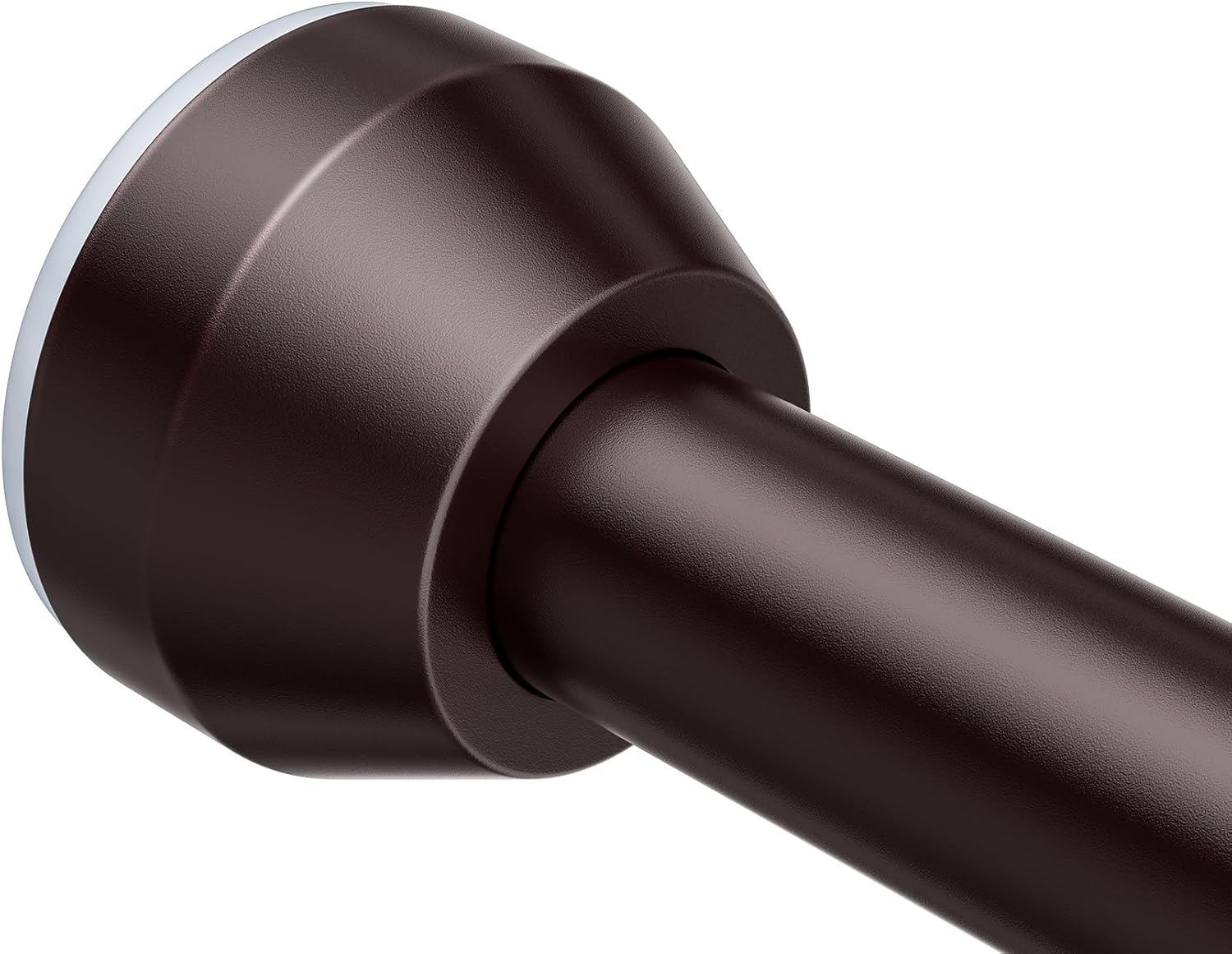 TEECK Shower Curtain Rod, 40-72 inch Adjustable Tension Spring, Shower Curtain Rod Tension, Premium Stainless Steel, Anti-Slip, No Drilling, No Rust, for Bathroom, Silver