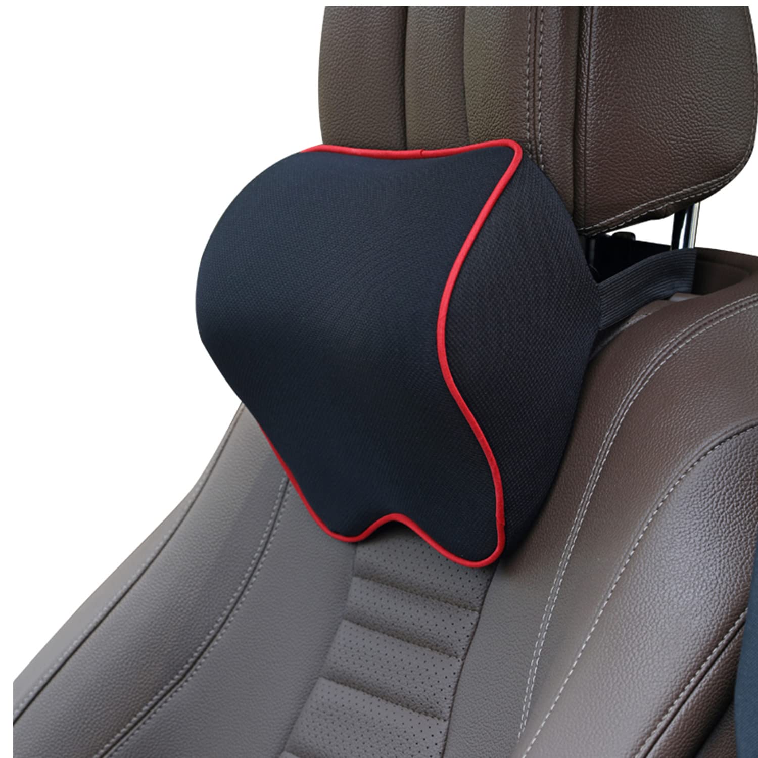 E KAINI Car Seat Neck Pillow, Headrest Cushion Relieve Neck Pain for & Muscle Tension,100% Memory Foam Neck Support Head Pillow for Ergonomic Design