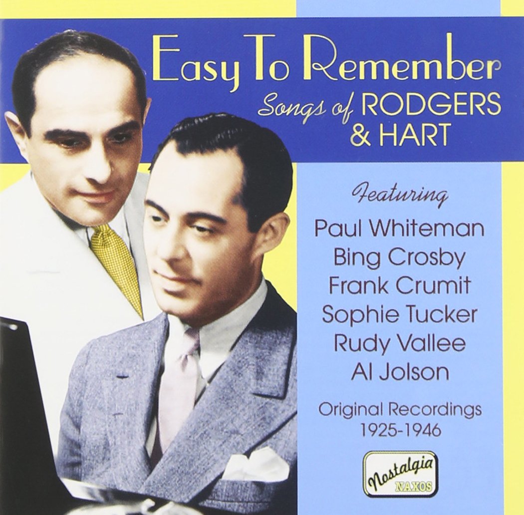 RODGERS, Richard: Easy to Remember - Songs of Richard Rodgers and Lorenz Hart